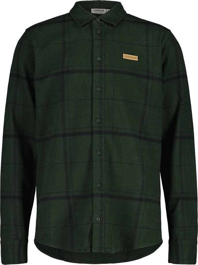 Maloja KofelM. Shirt Mens Deep Forest Multi