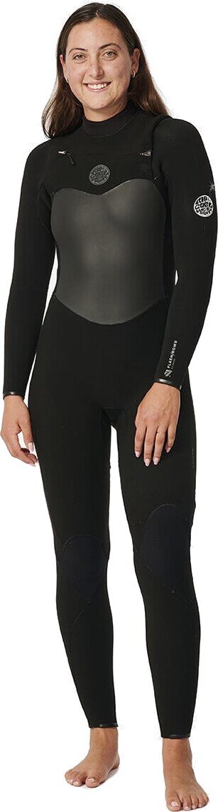 Rip Curl Flashbomb 5/3 Chest Zip Womens Black