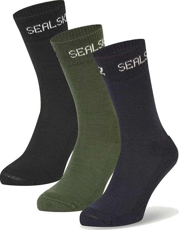 Sealskinz Suffield Merino Sock - 3 Pack Assorted