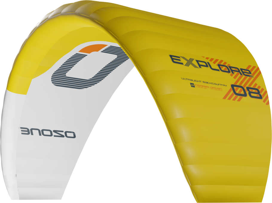 Ozone Explore V3 Kite Only 4m² Yellow / White