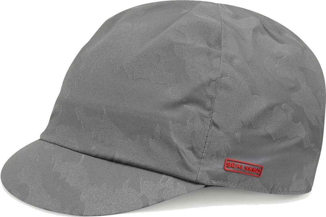 Sealskinz Merton Waterproof All Weather Reflective Camo Cycle Cap Grey