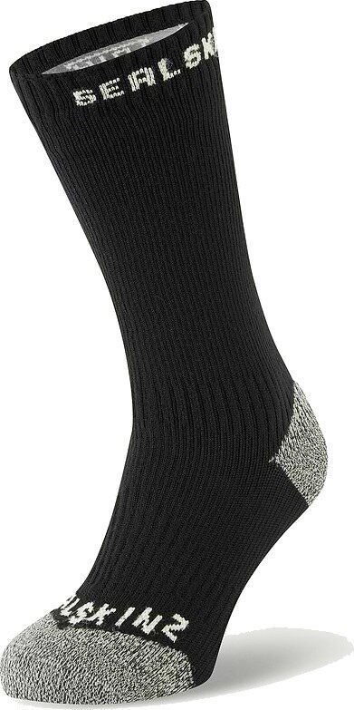 Sealskinz Briston Waterproof All Weather Mid Length Sock with Hydrostop Black