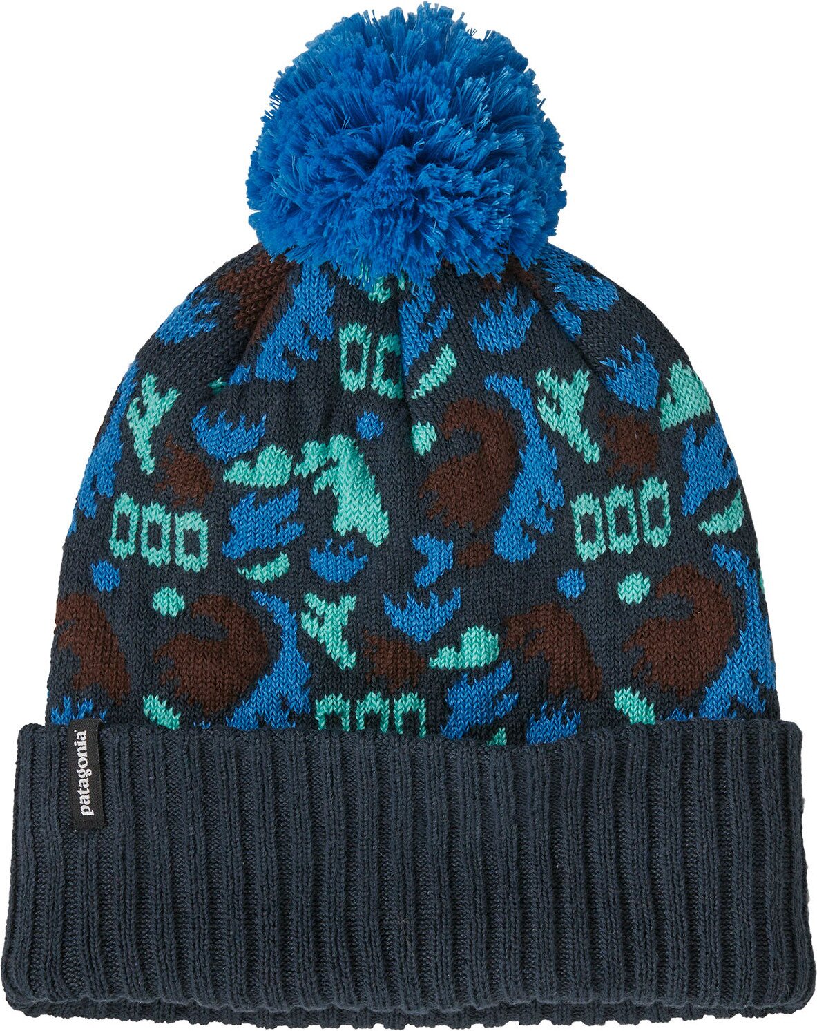 Patagonia Powder Town Beanie Across Oceans: Smolder Blue