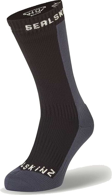 Sealskinz Starston Waterproof Cold Weather Mid Length Sock Black