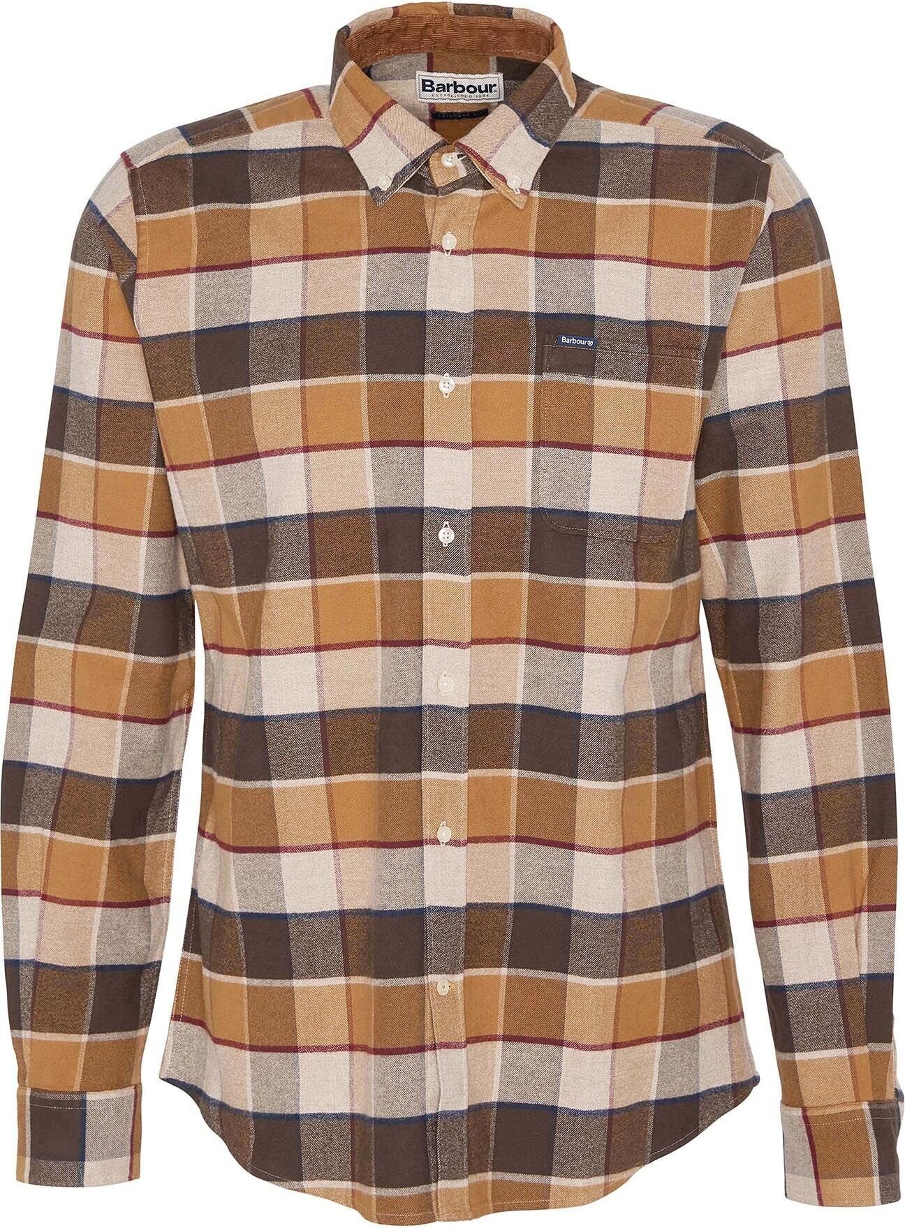 Barbour Valley Tailored Shirt Mens Brown