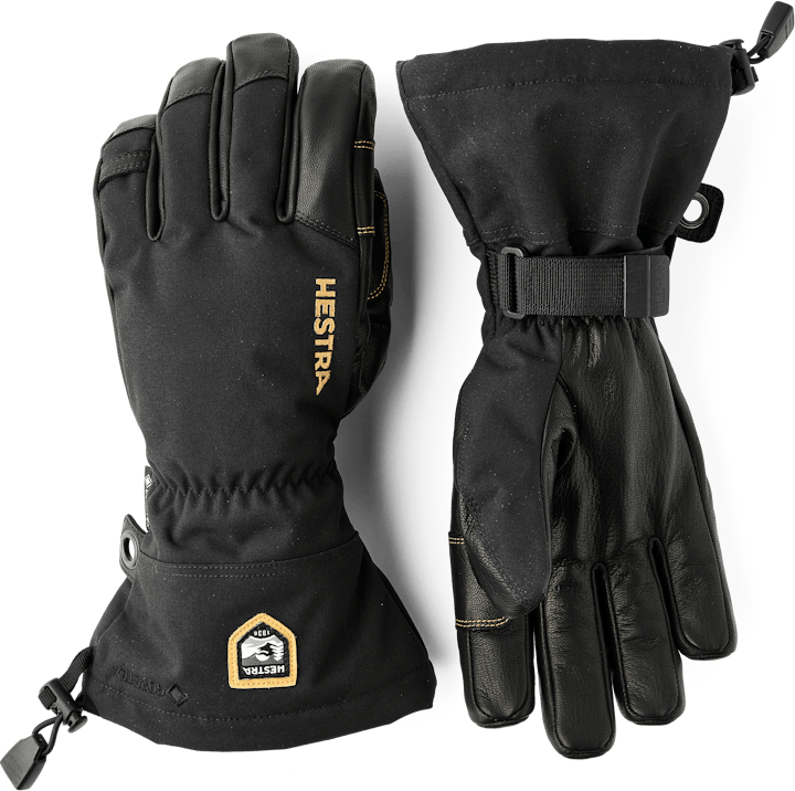 Hestra Army Leather Gore-Tex - 5 finger Black / Black