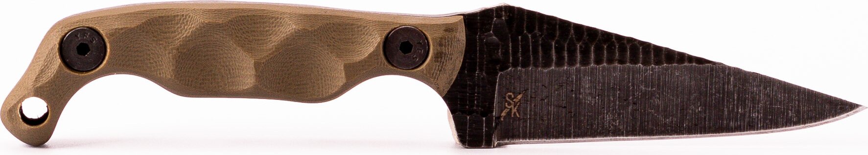 Stroup Knives Mini - G10, Acid Etched OD Green