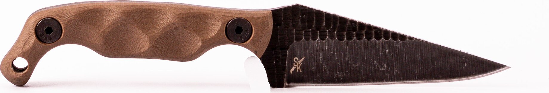 Stroup Knives Mini - G10, Acid Etched FDE