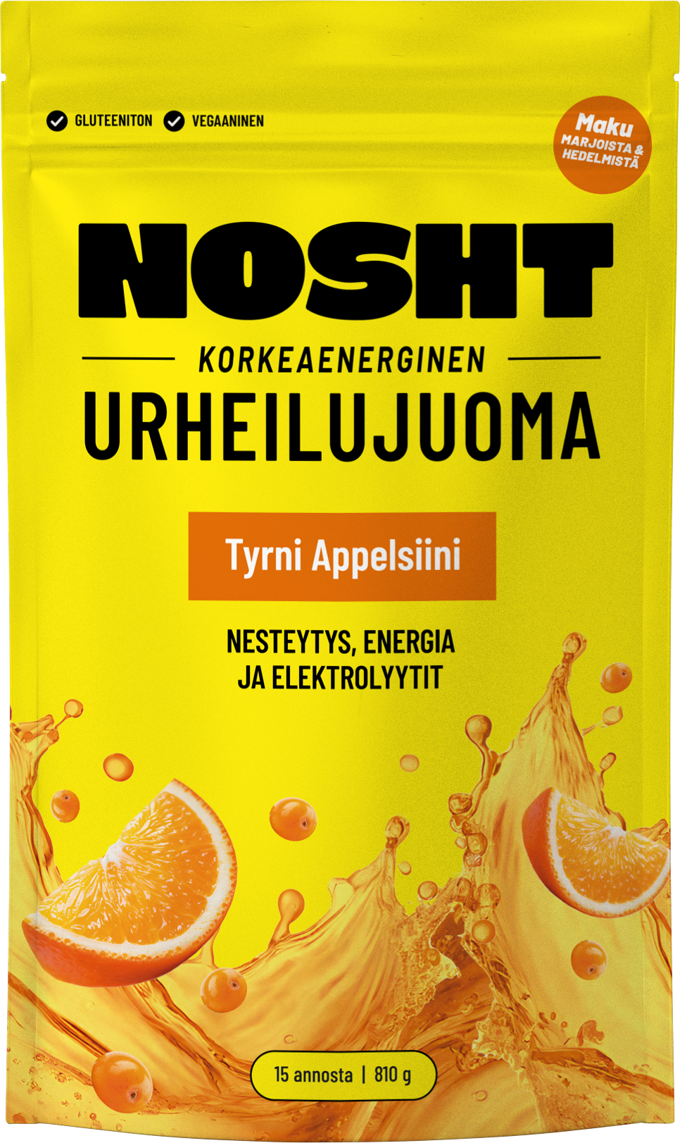 NOSHT High energy sports drink Buckthorn & Orange
