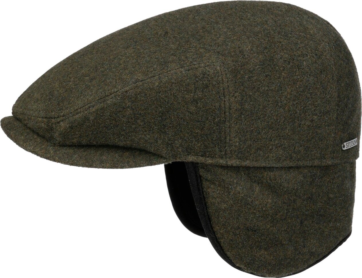 Stetson Kent Wool EarFlaps Dark Green