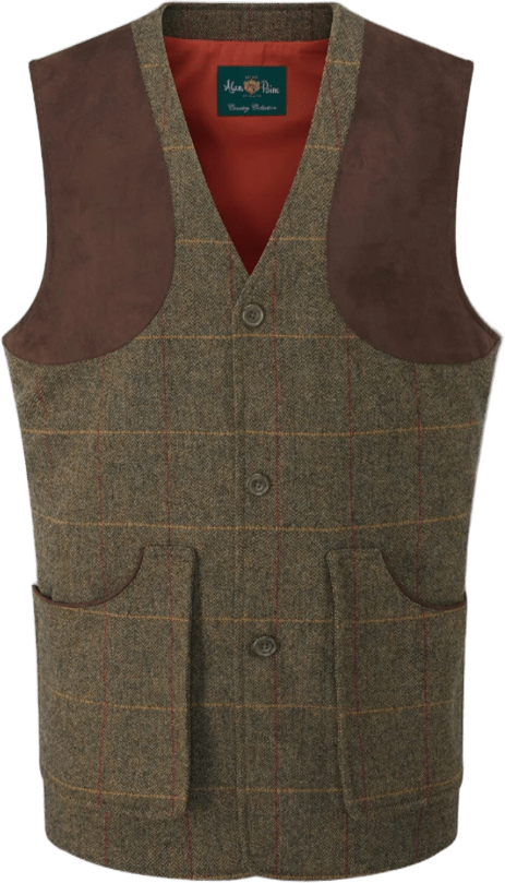 Alan Paine Combrook Men's Waistcoat - Shooting Fit Teak