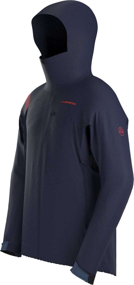 La Sportiva Alpine Guide GTX Jacket Mens Deep Sea / Cherry Tomato