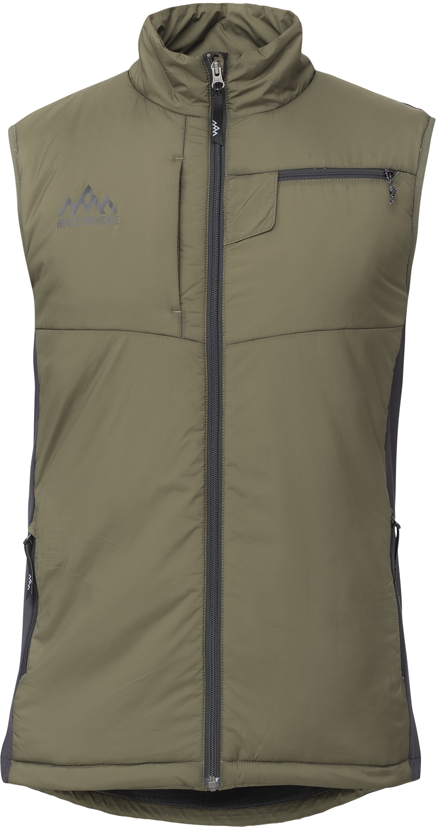 Heat Experience Heated Hunt Vest V2 Mens Olive Green