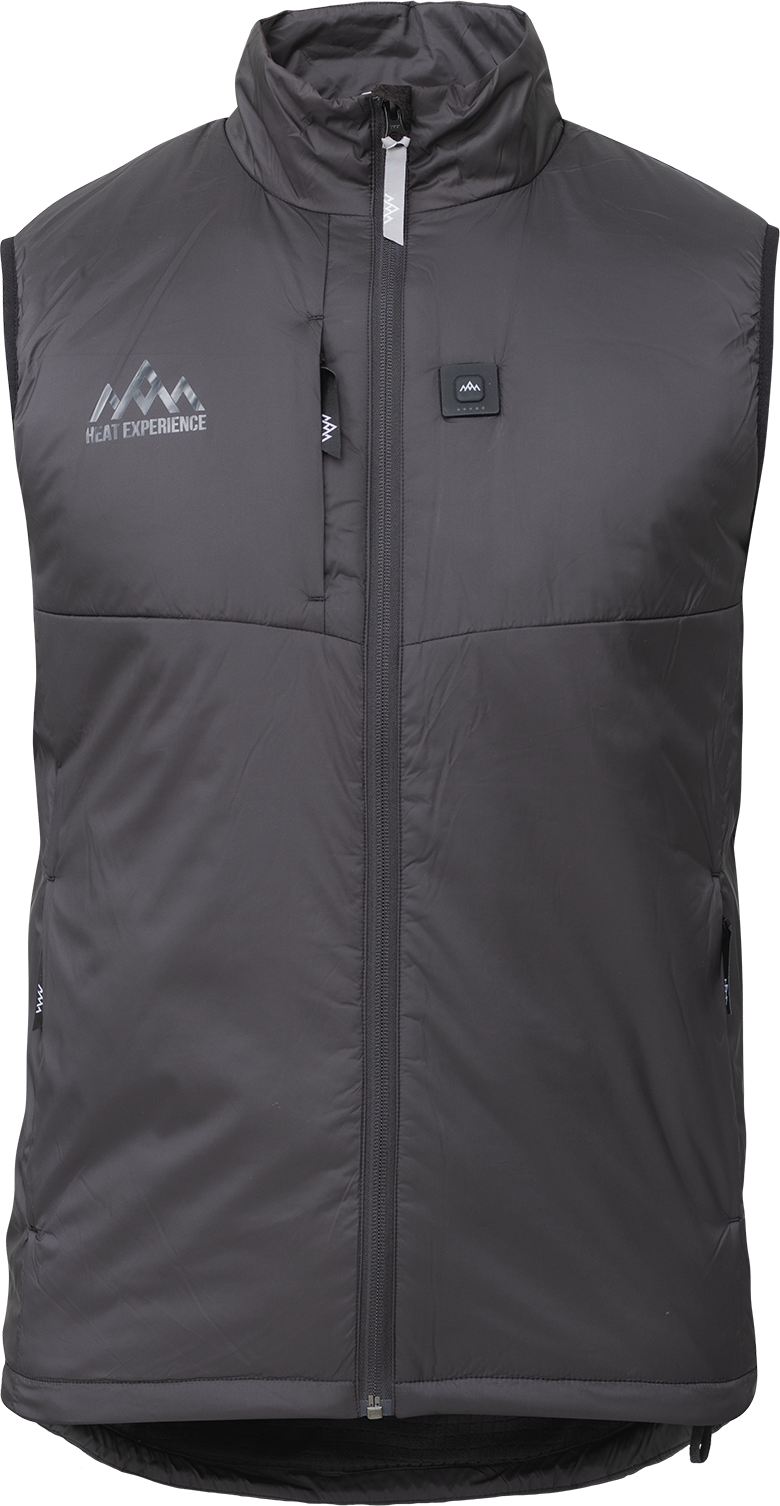 Heat Experience Heated Outdoor Vest Mens Black