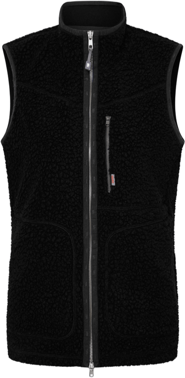 Varg Vargön Fat Wool Vest Womens Black Granite