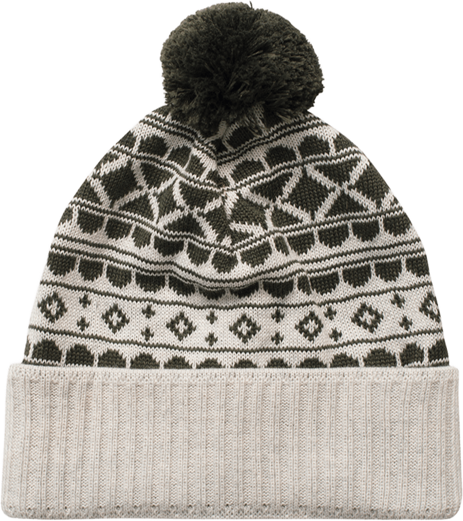 Varg Blåsten Beanie Grey with Green