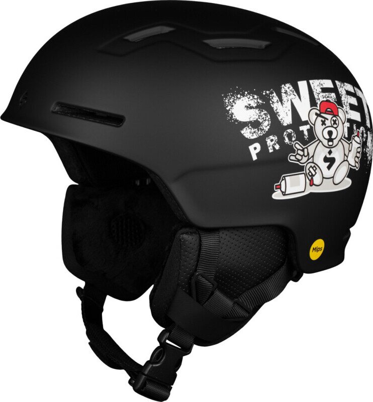 Sweet Protection Winder MIPS Helmet JR Black Teddy