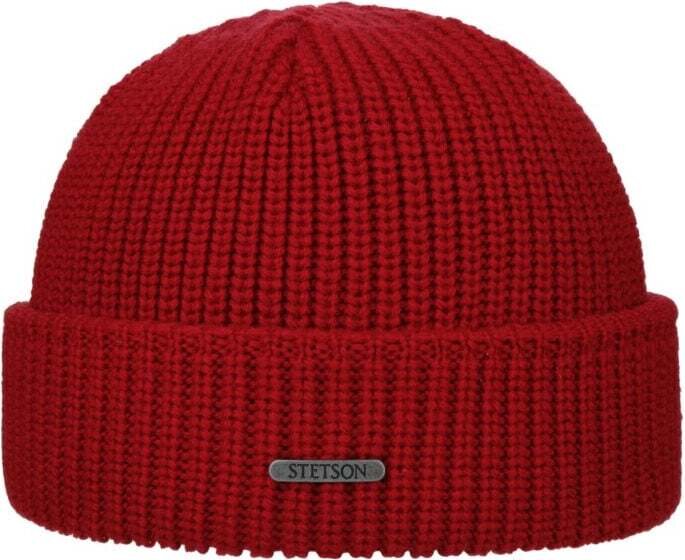 Stetson Beanie Merino Wool (Low) Cherry
