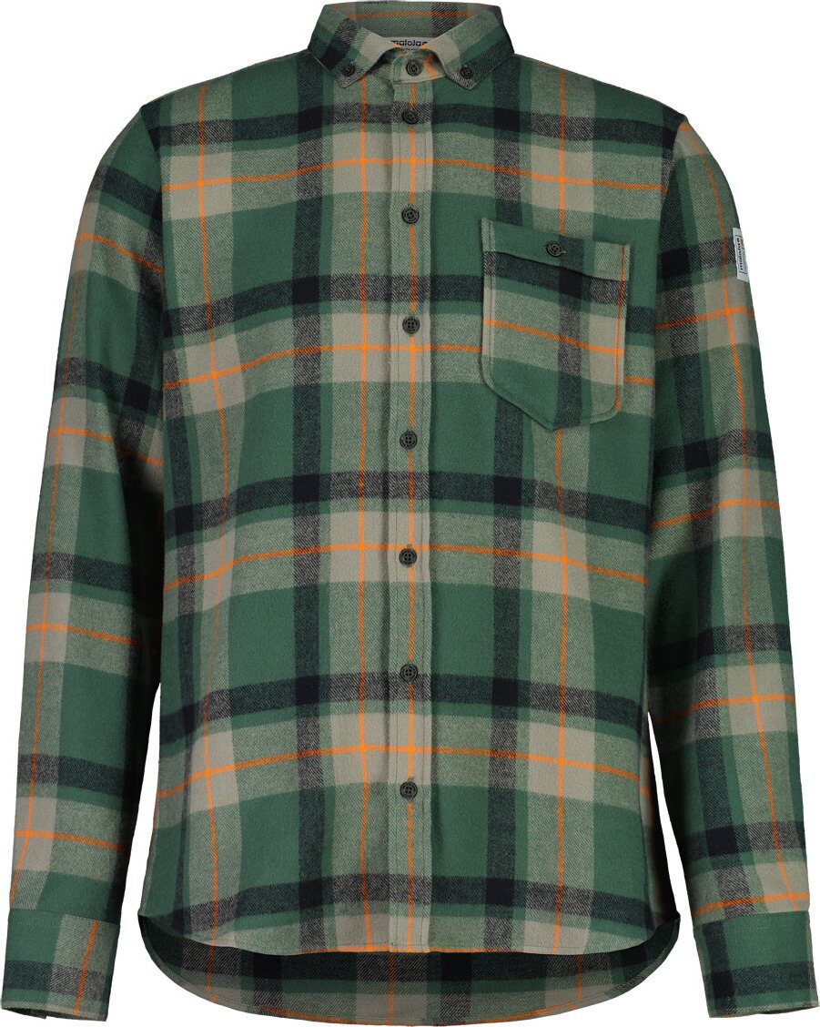 Maloja DucanM. Flannel Shirt Mens Deep Forest Multi