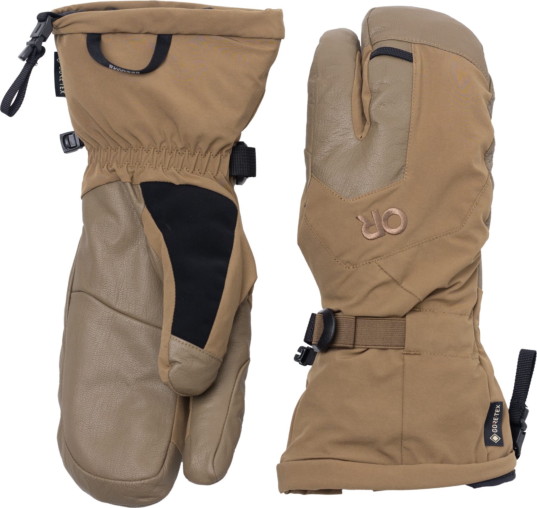 Outdoor Research Arete Modular Gore-Tex 3-Finger Gloves Coyote