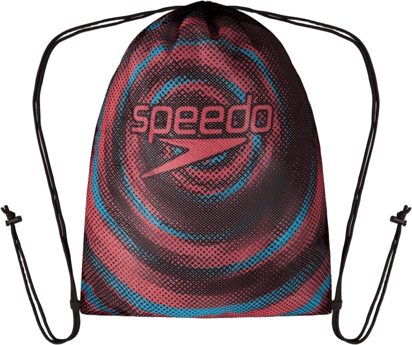 Speedo Printed Mesh Bag XU Black/Picton Blue/Siren Red