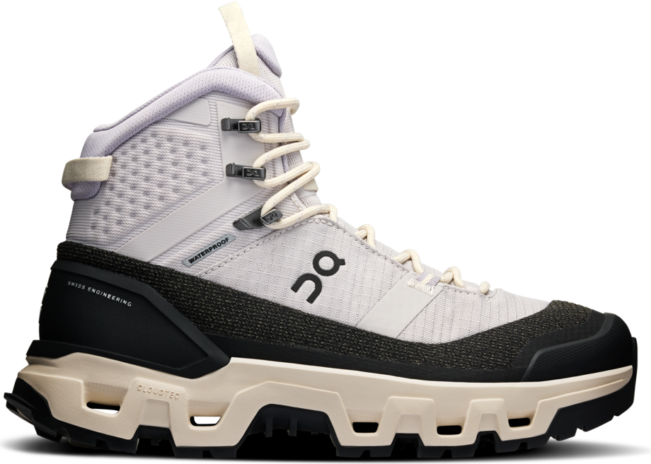 On Cloudrock Trek Waterproof Womens Silver / Cream