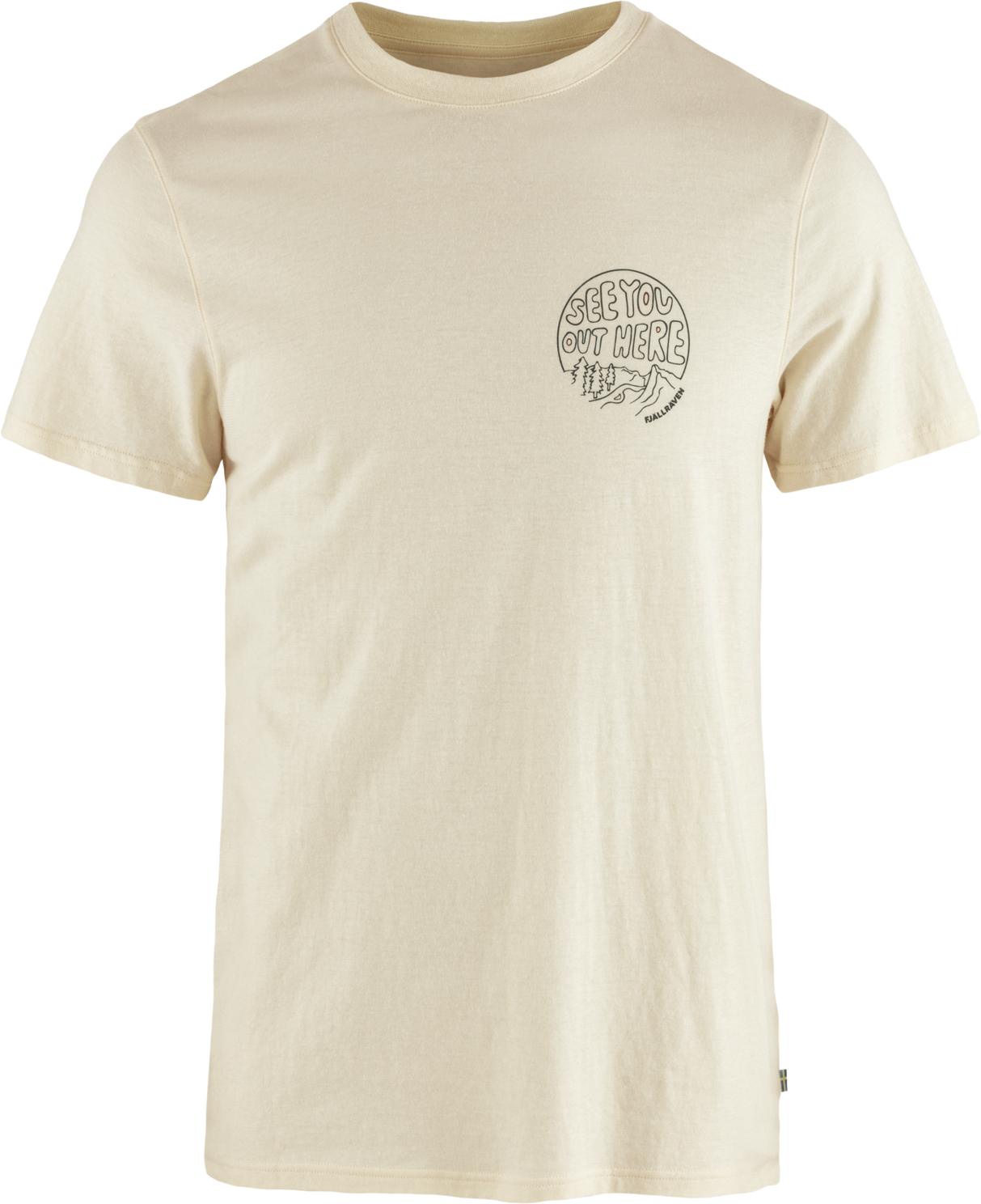 Fjällräven Hemp Blend Out Here T-shirt Mens Chalk White (113)
