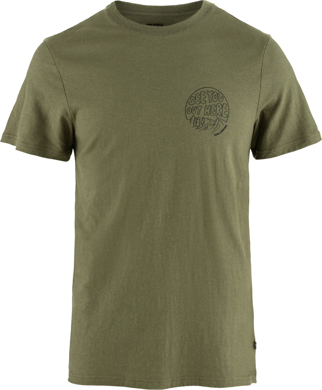 Fjällräven Hemp Blend Out Here T-shirt Mens Green (620)
