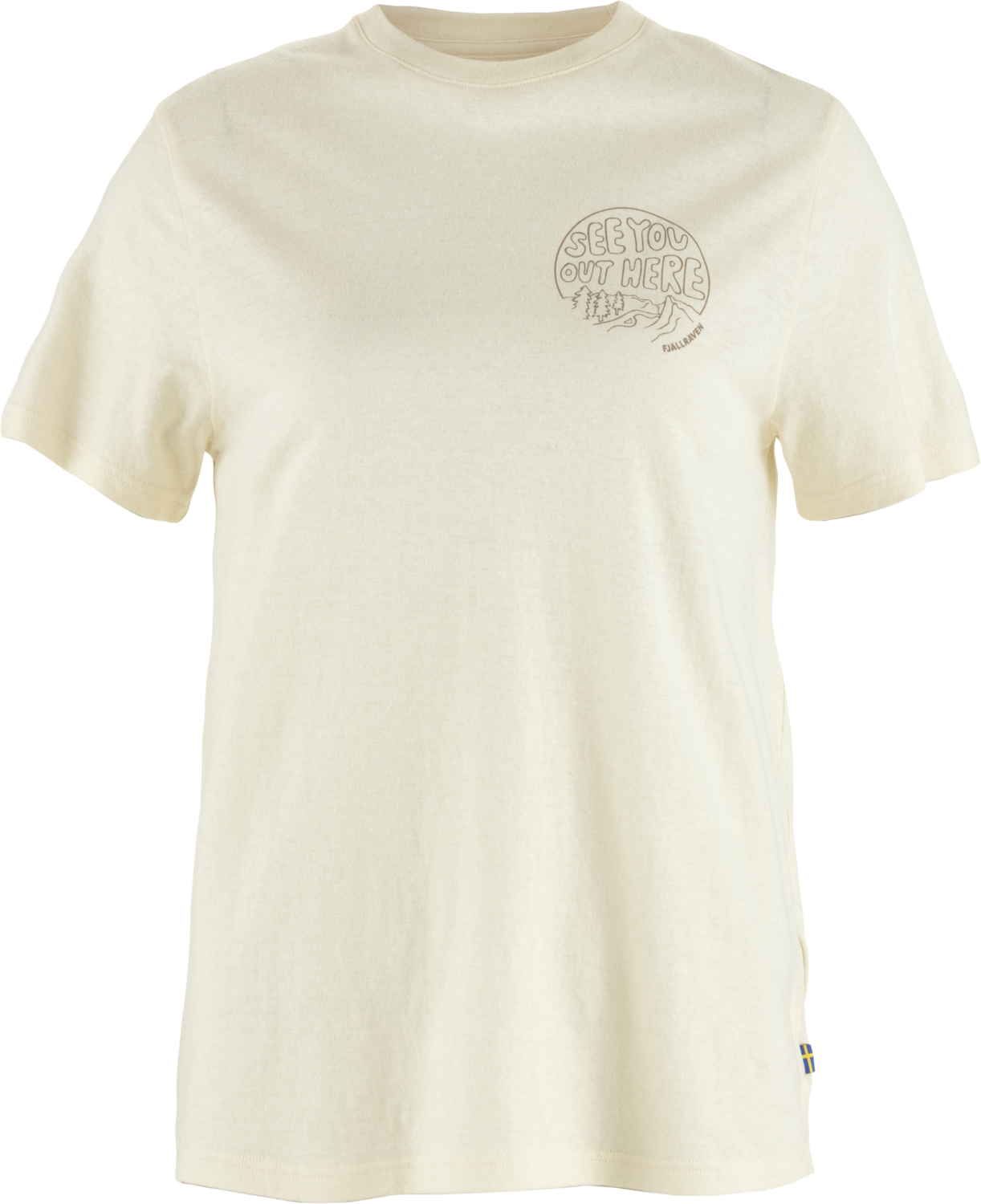 Fjällräven Hemp Blend Out Here T-shirt Womens Chalk White (113)