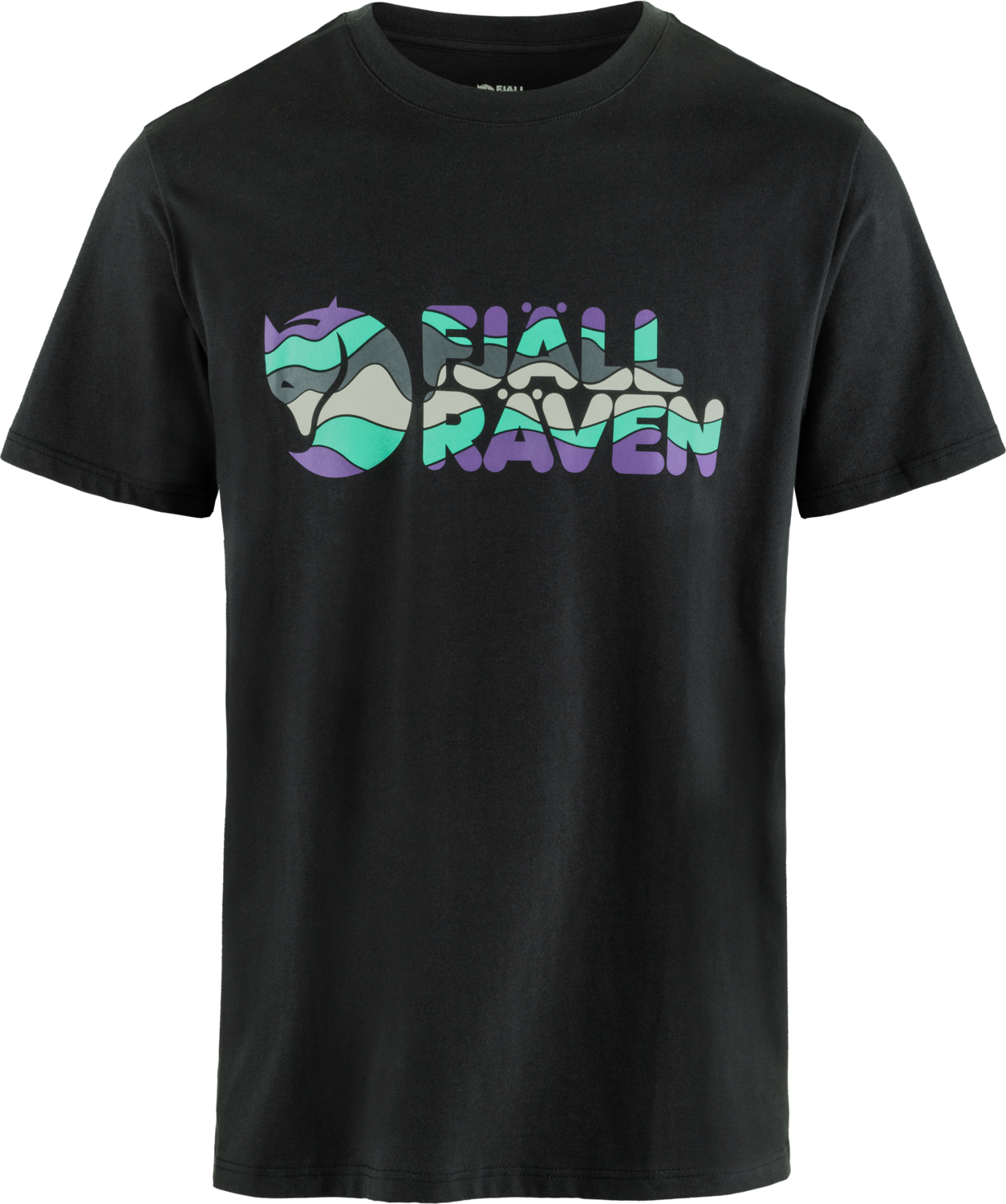 Fjällräven Multicolor Logo T-shirt Mens Black (550)