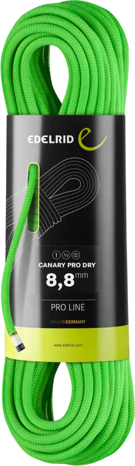 Edelrid Canary Pro Dry 8.8mm Neon Green
