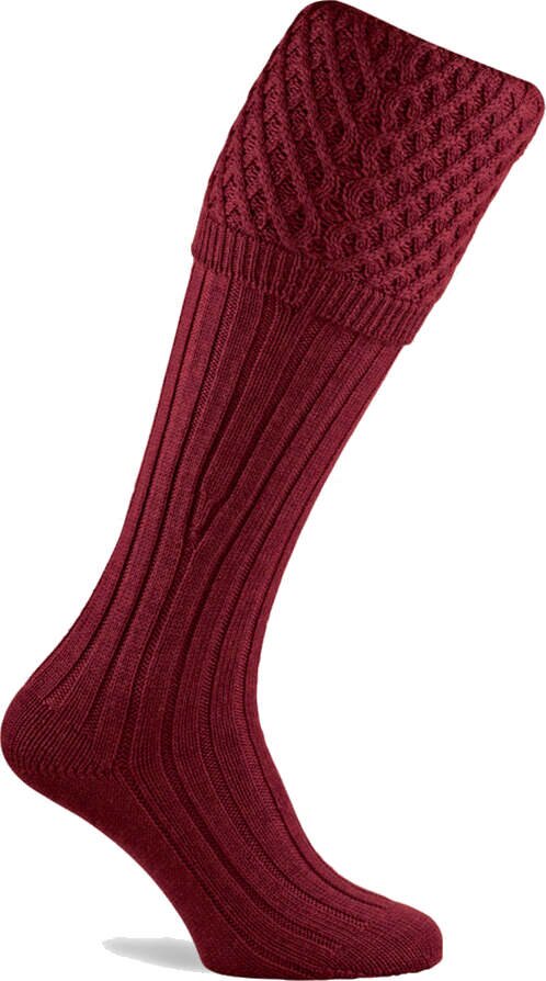 Pennine Chelsea Shooting Sock Deep Red
