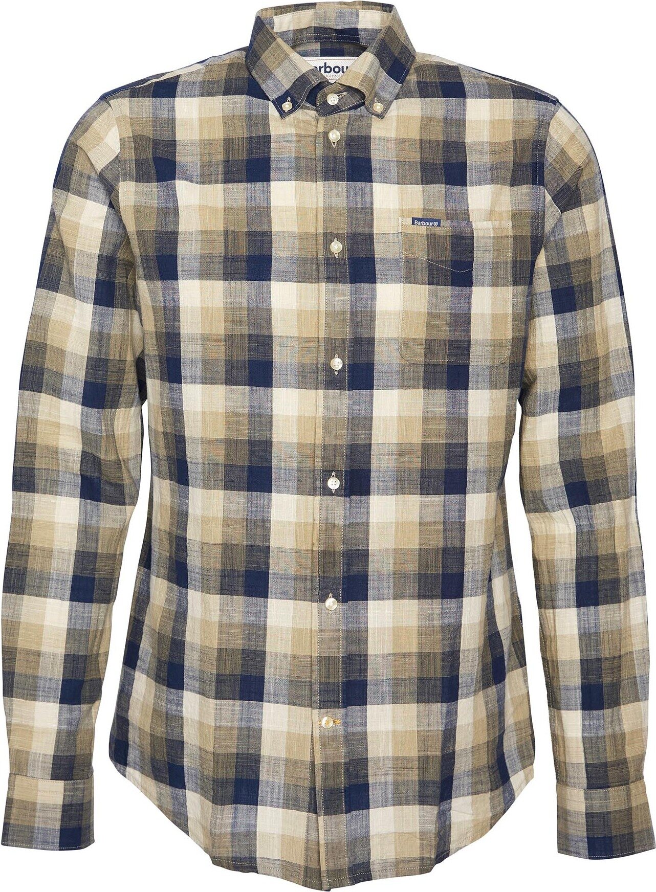 Barbour Hillroad Tailored Shirt Mens Olive