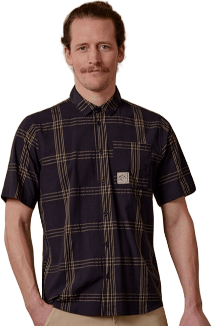 Maloja AlblanM. 1/2 Adventure Shirt Mens Deep Black Multi