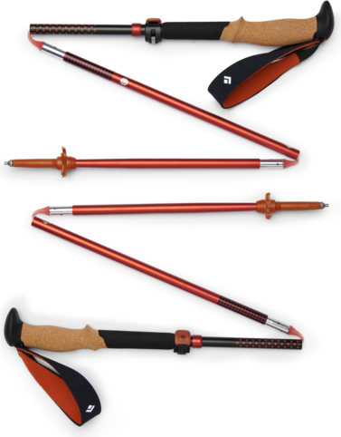 Black Diamond Pursuit FLZ Trekking Poles Unisex Black-Octane