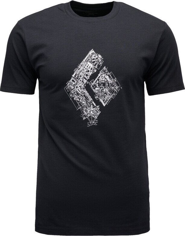 Black Diamond Engineered Diamond Short Sleeve Tee Mens Black