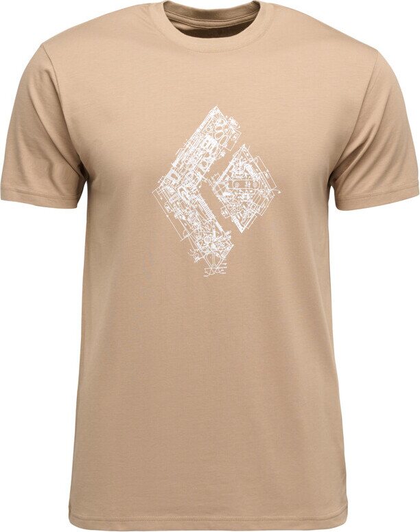 Black Diamond Engineered Diamond Short Sleeve Tee Mens Mushroom