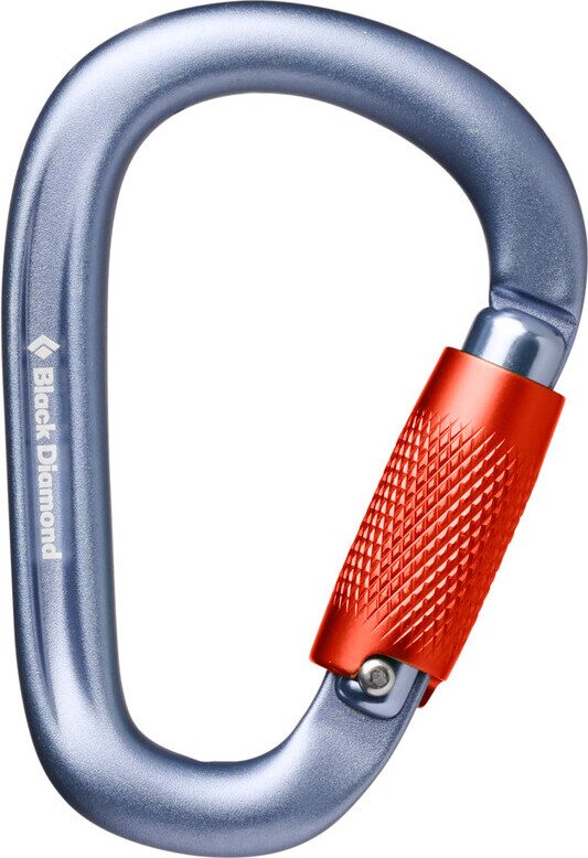 Black Diamond PearLock Twistlock Carabiner Gray