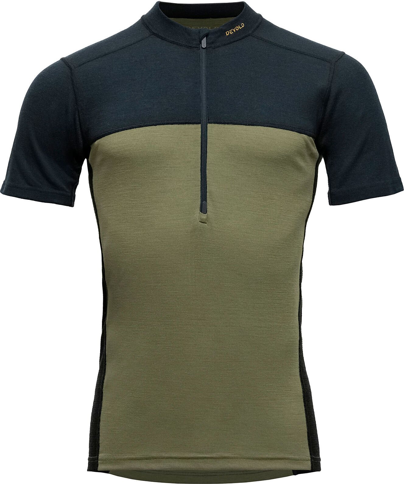 Devold Lauparen Merino 190 Zip Tee Mens Ink/Lichen/Black
