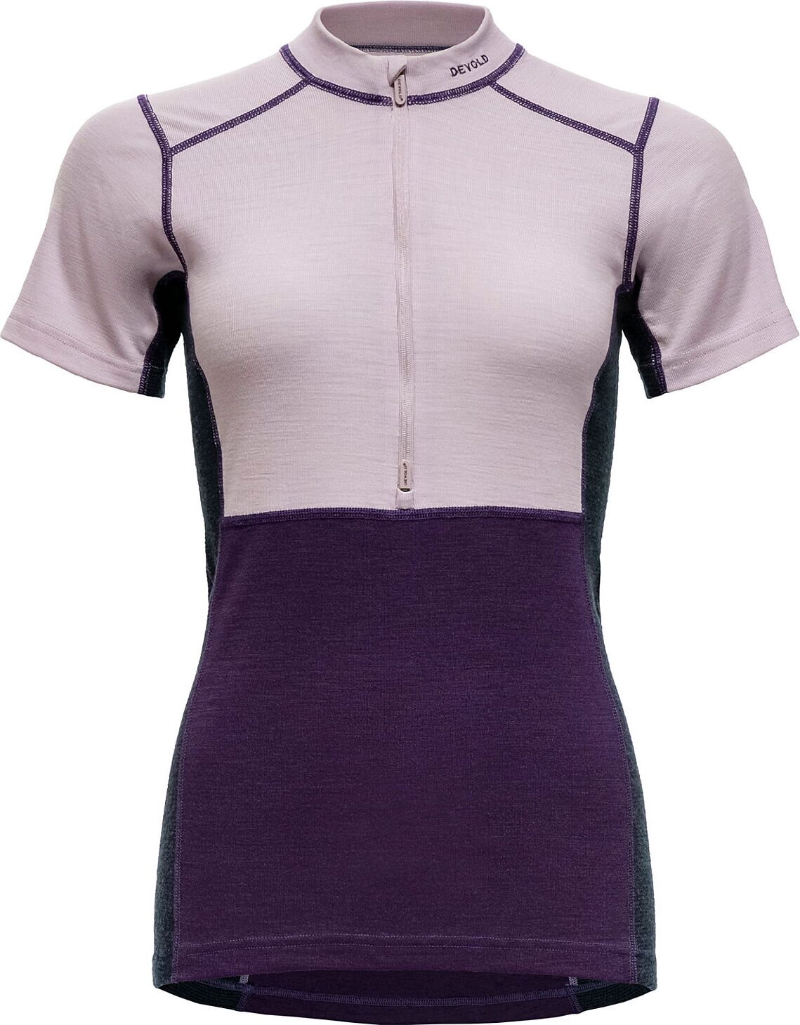 Devold Lauparen Merino 190 Zip Tee Womens Orchid/Lilac/Ink
