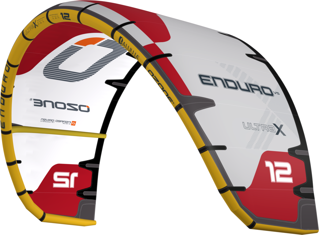 Ozone Enduro V5 Ultra-X Kite Only 7m² Cloud Grey /Deep Red
