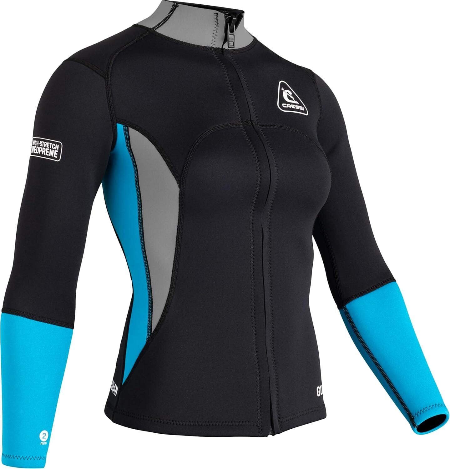Cressi Guardian Neoprene Jacket Womens Black/Blue
