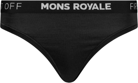 Mons Royale Stratos Merino Thong Womens Black