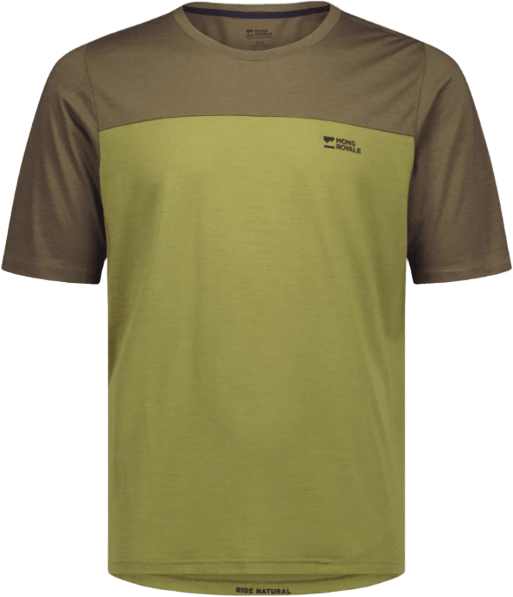 Mons Royale Diversion Merino Bike Jersey Short Sleeve Mens Fern/Olive