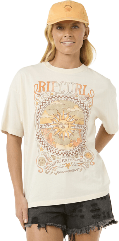 Rip Curl Luna Heritage Tee Womens Bone