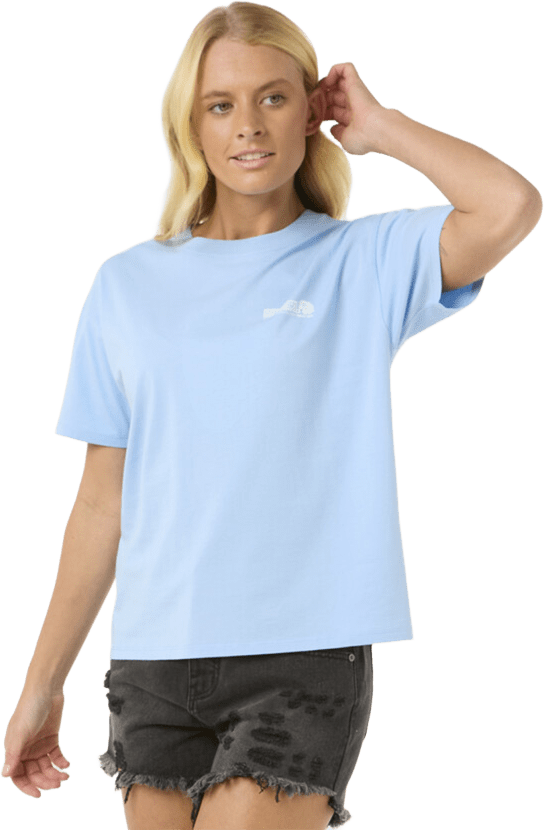 Rip Curl Ocean Tech Relaxed Tee Womens Mid Blue