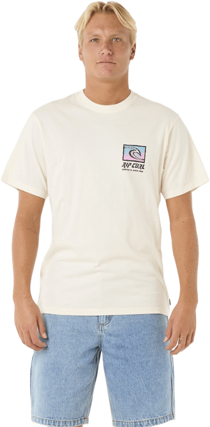 Rip Curl Raw Energy Trad Tee Mens Bone