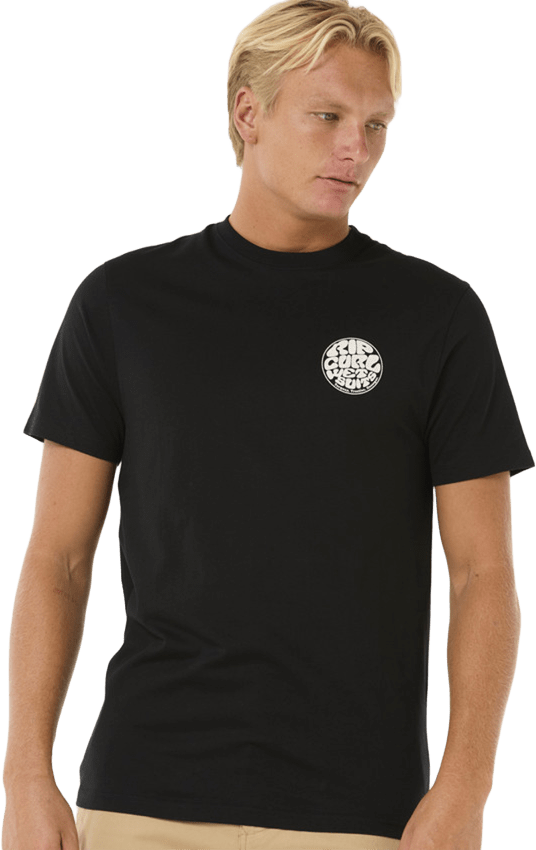 Rip Curl Wettie Icon Tee Mens Black