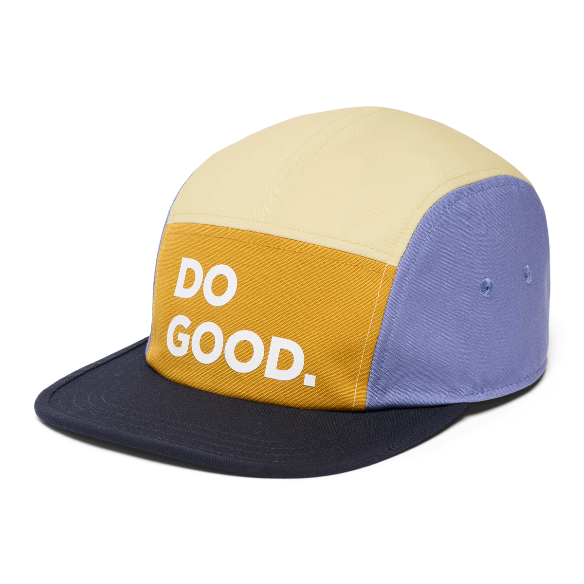 Cotopaxi Do Good 5 Panel Hat Amber and Carbon
