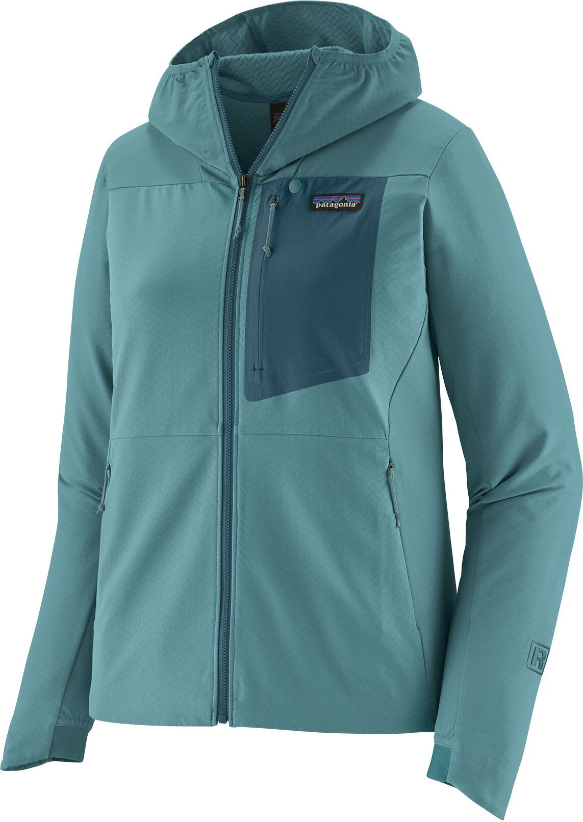 Patagonia R1 CrossStrata Hoody Womens Wetland Blue
